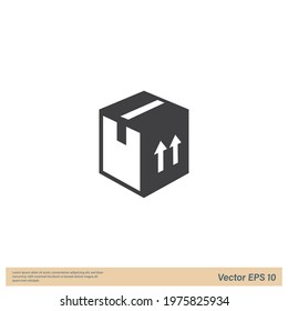 cardboard packaging icon vector illustration logo template