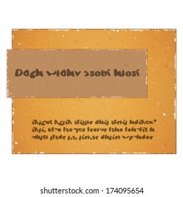 cardboard paper banner