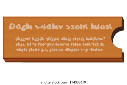 cardboard paper banner