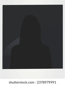 Cardboard photo frames on rope. vector illustration