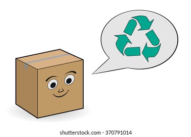 cardboard recycling icon