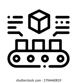cardboard recycling icon vector. cardboard recycling sign. isolated contour symbol illustration