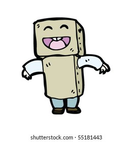 cardboard robot costume cartoon