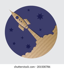 Cardboard rocket
