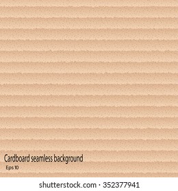 Cardboard seamless texture, background, vector