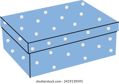 Ilustración del vector de caja de zapatos de cartón