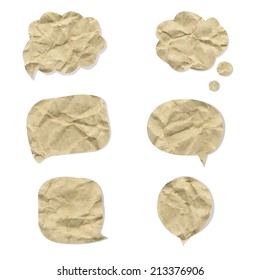 Pappensprechblasen, Vektorgrafik