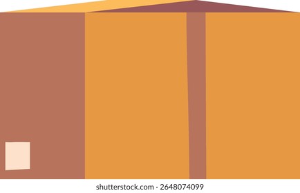 Cardboard storage box vector illustration