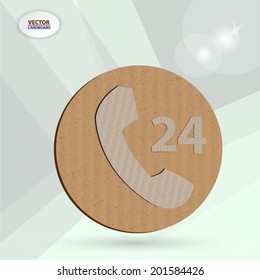 Cardboard Support 24 hours.