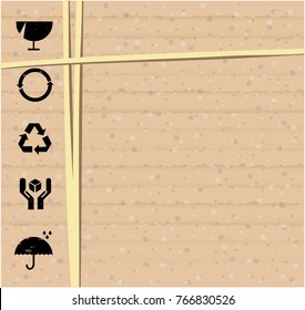 cardboard surface. vector illustration