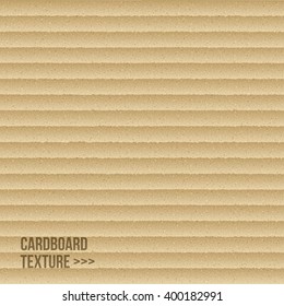 Cardboard texture. Vector illustration. Realistic delivery packaging background
