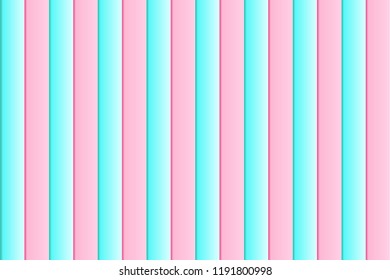Cardboard textured background of gradient pink and pale blue colored stripes, paper-cut style. Vector illustration, EPS10. Use as background, backdrop, wallpaper, montage, template in graphic design.