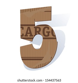 Cardboard vector abc