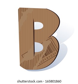 Cardboard vector abc