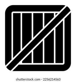 Cardboard vector icon in modern style, wooden box design