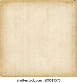 Cardboard vector texture background with ragged edges. Old paper sheet
