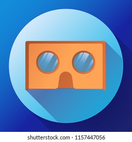 cardboard virtual reality glasses vector vr icon