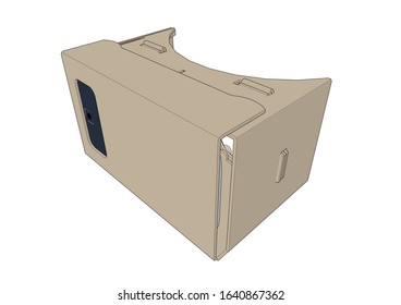 Cardboard Virtual Reality - VR Glasses - Headset - Head Mount Viewer