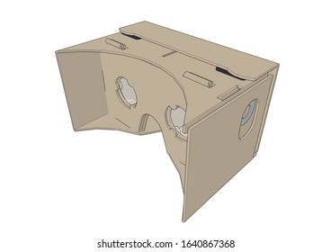 Cardboard Virtual Reality - VR Glasses - Headset - Head Mount Viewer