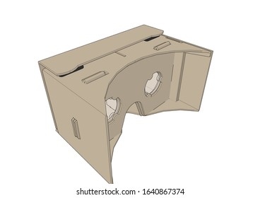 Cardboard Virtual Reality - VR Glasses - Headset - Head Mount Viewer