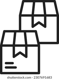 Cardboards icon vector image. Suitable for mobile application web application and print media.