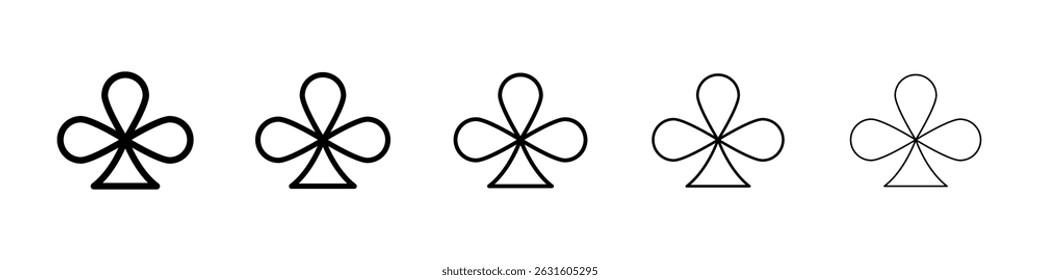 Card-club icon in black. Vector illustration for graphic design