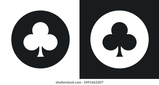 Card-club vector icon set in solid style.