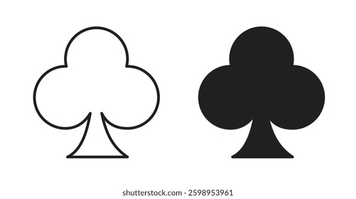 Card-club vector line icon illustration collection.