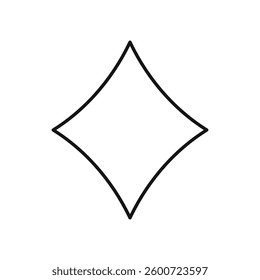 Card-diamond icon isolated. simple vector icon on white background