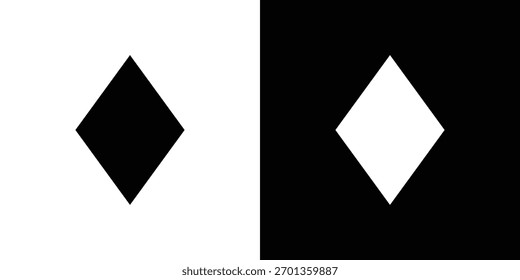 Ícone de diamante-cartão. Ilustração vetorial. Design plano.