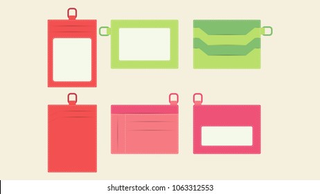 Cardholder leather with front and behind.