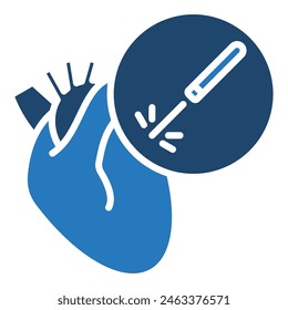 Cardiac Ablation icon line vector illustration