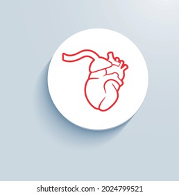 Cardiac Anaesthesiology Icon Vector Design