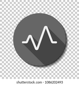 Cardiac Pulse Line Simple Single Icon Stock Vector (Royalty Free ...
