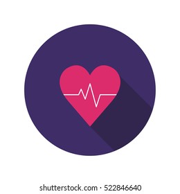 cardiac rhythm icon. vector illustration