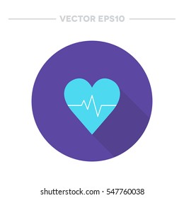 cardiac rhythm icon. vector illustration
