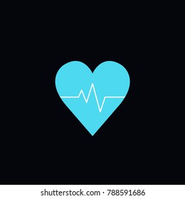cardiac rhythm vector icon