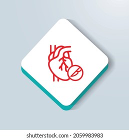 Cardiac Surgery Or Cardiovascular Surgery Icon