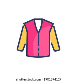 Cardigan icon in vector. Logotype