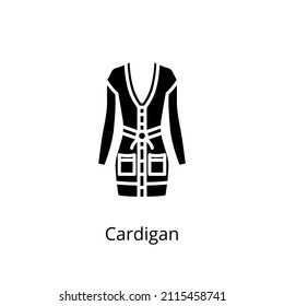 cardigan icon in vector. Logotype