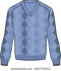 CARDIGAN SWEATER WINTER WEAR VECTOR