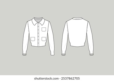 A cardigan is a type of knitted sweater that has an open front, and is worn like a jacket. Cardigan. 