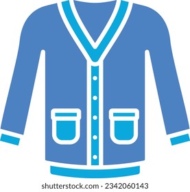 Cardigan vector icon. Can be used for printing, mobile and web applications.
