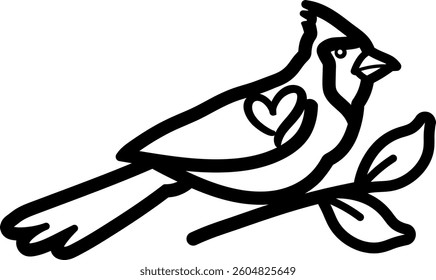 Cardinal Bird Illustration for Art, Decor, and Design