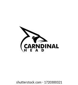 cardinal bird logo design vector