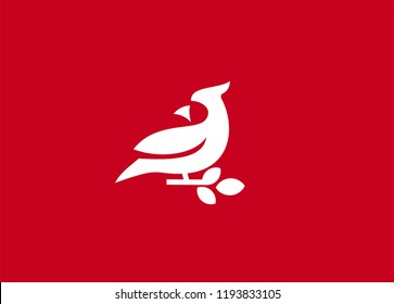 cardinal bird  logo icon designs vector