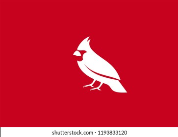 cardinal bird  logo icon designs vector