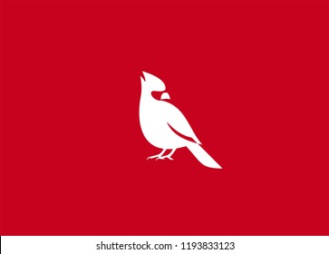 cardinal bird  logo icon designs vector