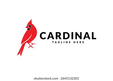 cardinal bird logo icon vector illustration