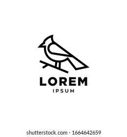 Cardinal Bird Logo Symbol vector icon Design Illustration